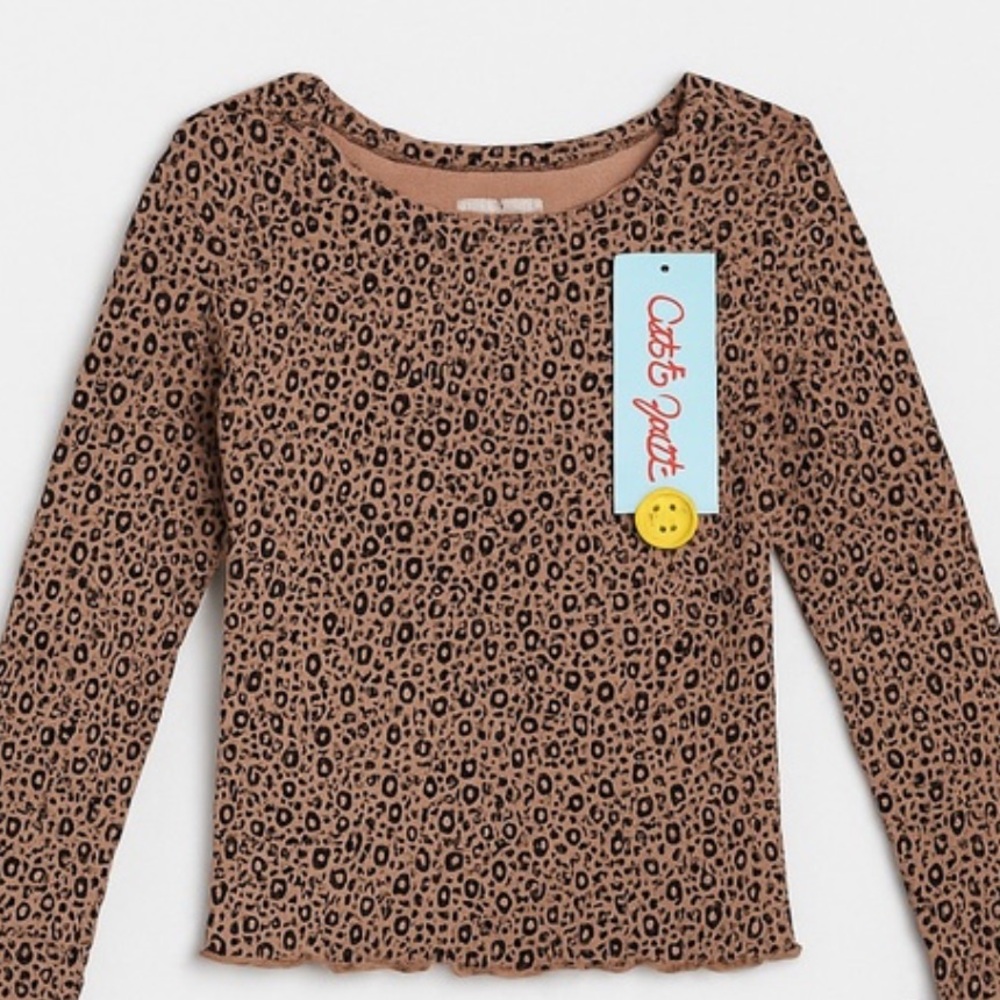 CAT & JACK Cheetah Print Kids Top